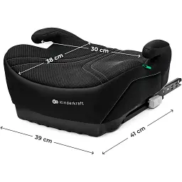 Автокрісло-бустер Kinderkraft i-Boost 2 Pro Black (KCIBOO02BLKPR00) - мініатюра 3