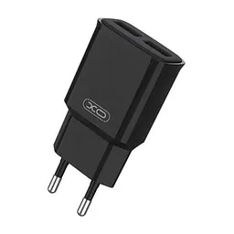 Зарядний пристрій XO L92C (2USB/2.4A) + USB - Lightning Чорний (XO-L92C-L) - мініатюра 3