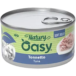 Вологий корм Oasy Cat Wet Natury для дорослих котів тунець 85 г