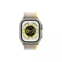 Смарт-годинник Apple Watch Ultra GPS + Cellular 49 mm Titanium Case with Yellow/Beige Trail Loop-M/L (MQF23/MQFU3) - мініатюра 5
