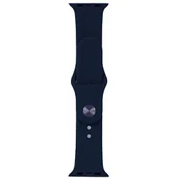 Ремінець Apple Watch Silicone 42/44/45/46/49 мм Midnight Синій S