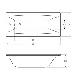 Ванна акрилова Volle bera 170x75 1210.007507 Білий - мініатюра 3