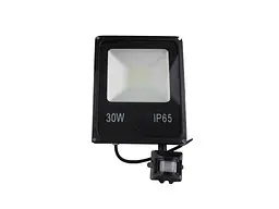 Прожектор ELECTROHOUSE 30W LED з датчиком руху IP65