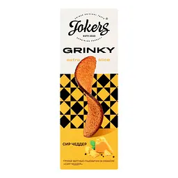 Грінки Jokers Extra Slice житньо-пшеничні зі смаком сиру чедер 90 г (968978) - мініатюра 4