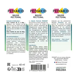 Бальзам проти застуди Pediakid Baume Pectoral для дітей 40 мл - мініатюра 2