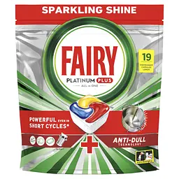 Таблетки для посудомийних машин Fairy Platinum Plus All in One Lemon 19 шт. (8700216236669) - мініатюра 1