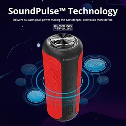 Портативна акустика Tronsmart T6 Plus Upgraded Edition Red [367786] [106608] - мініатюра 11