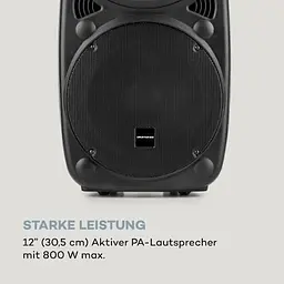 Мобільна акустична система Auna Streetstar 2.0 12 BT USB/SD/MP3 AUX (10031567) - мініатюра 4