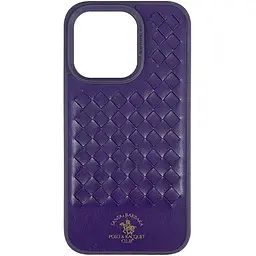 Кожаный чехол Polo Santa Barbara для Apple iPhone 14 Pro (6.1) Purple