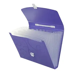 Папка-портфель Buromax Barocco А4 пластиковий фіолетовий (BM.3719-07) - мініатюра 2