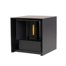 Підсвітка Brille LED фасадна IP65 AL-291/2х3W COB BK