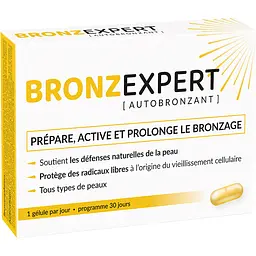 Комплекс для засмаги Nutriexpert Бронз експерт антиоксидантний з колагеном 30 капсул 