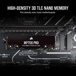 Накопичувач SSD Corsair m.2 NVMe 4TB MP700 PRO PCIe Gen.5 x4 (CSSD-F4000GBMP700PNH) - мініатюра 7