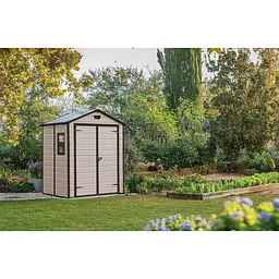 Сарай пластиковий Keter MANOR 6x5 м бежево-коричневий  - мініатюра 5