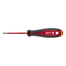 Викрутка з тригранною рукояткою ізольована VDE MILWAUKEE, SL 0,4х2,5х75