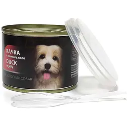 Вологий корм для собак AnimAll качка в ніжному желе 195 г - мініатюра 2