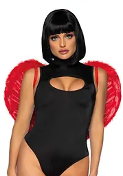 Крила дияволиці Leg Avenue Devil Wings Red з натуральних пір'їн