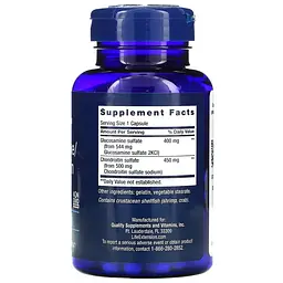 Глюкозамін та хондроїтин Life Extension Glucosamine/Chondroitin, 100 капсул для підтримки хрящів та суглобів - мініатюра 2