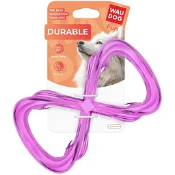 Іграшка для собак Waudog Fun Durable Вісімка термопластична гума 200 мм фіолетова - мініатюра 2