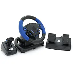Кермо перегоновий ігровий вібраційний із педалями Voltronic R4/1FA для PC/PS2/PS3/Android - мініатюра 4