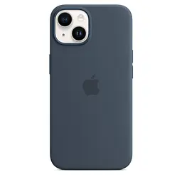 Чохол протиударний силіконовий Silicone Case MPRV3ZE/A MagSafe (Original) для Apple iPhone 14 (6.1") Storm Blue - мініатюра 6