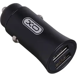 Автомобільний зарядний пристрій XO CC15 2.1A/2 USB/12-24V Black - мініатюра 2