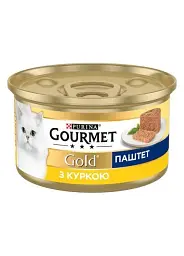 Вологий корм для котів Gourmet Gold паштет з куркою, 85 г