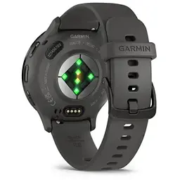 Смарт-годинник Garmin Venu 3S з сланцевим сталевим безелем та сірим силіконовим ремінцем - мініатюра 2