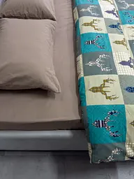 Комплект постільної білизни Ecotton полуторний 29345-3 Оленi на зеленому (24286) - мініатюра 15