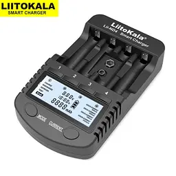 Зарядний пристрій універсальний LiitoKala Lii-ND4 (4 канали Ni-Mh / крона тестер 220 / 12V LED дисплей) - мініатюра 6