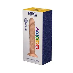 Силіконовий фалоімітатор Wooomy Mike, термореактивний, з присоскою, довжина 19,7 см, діаметр 4,2 см - мініатюра 2