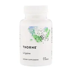 Амінокислота Thorne Research L-Лізин, L-Lysine, 60 капсул (THR-51602)