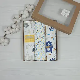 Пелюшки дитячі a.l.babybox Горох патріотичний №2 50х80 см 3 шт. (NA 18170044)