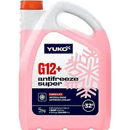 Антифриз YUKO Super G12+ -32°C червоний 5л 4823110404430 - мініатюра 2