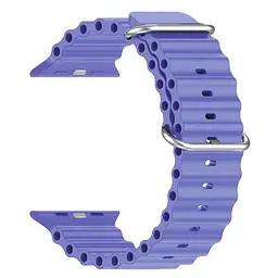 Силіконовий ремінець на смарт-годинник для Apple Watch 42,44,45,46,49 mm, Ocean Band, lilac, зі зручною застібкою, для годинника епл вотч, спортивний, ArmorStandart (ARM74246)