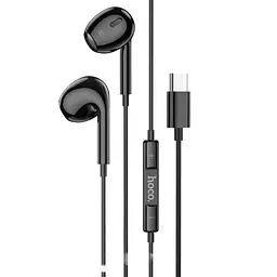 Навушники провідні HOCO M101 Max Crystal grace Type-C wire-controlled with mic. Чорний