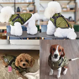 Зимова куртка для собак Derby Fashion Sports D76 Army Green - мініатюра 6