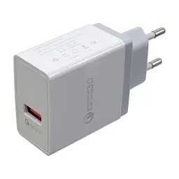 Зарядний пристрій Patron USB QC3.0 2.4A white (PN-QC3-220V-W)