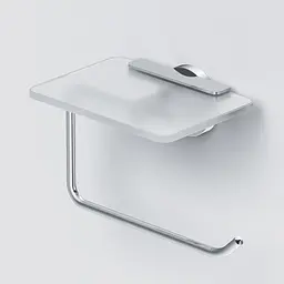 Тримач туалетного паперу з полицею AM.PM X-Joy хром A85A341500 Хром - мініатюра 3