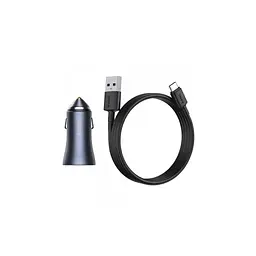 Зарядний пристрій Baseus 2xUSB QC3.0 + кабель USB–USB-C 40 Вт Golden Contactor Pro dark сірий (TZCCJD-A0G) - мініатюра 4
