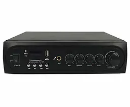 Трансляционный усилитель BiG 1-ZONE D-class 60W MP3/FM/Bluetooth 110V/4-16Ом - мініатюра 1