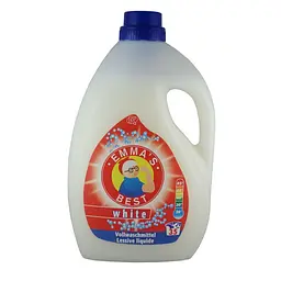 Гель Emma's Best White 2L на 35 прань — компактний розмір для білих речей