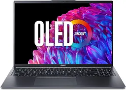 Ноутбук Acer Swift Go 16 SFG16-72 16' 3.2K OLED, Intel U5-125H, 16GB, F512GB, UMA, Lin, сірий (NX.KY9EU.001)