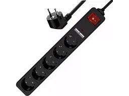 Мережевий фільтр EnerGenie 1.5 м Black (SPG5-U2-5-02)