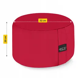 Подушка для йоги та медитації 4FIZJO Zafu кругла 32 x 20 см Red (P-5907739315526) - мініатюра 5