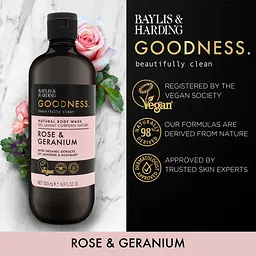Гель для душу Baylis & Harding Goodness Rose & Geranium 500 мл - мініатюра 2