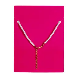 Намисто Lukky Fashion перлинне з підвіскою у вигляді котика (T24641) - мініатюра 3