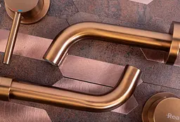 Змішувач для умивальника Rea Lungo Long brushed copper + BOX прихованого монтажу REA-B4601, Теплий захід сонця - мініатюра 2