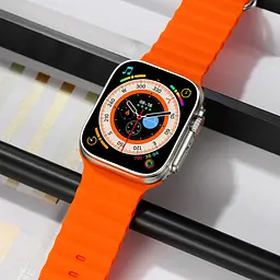 Смарт-годинник Skmei S234 силіконовий ремінець silver orange (16700) - мініатюра 3