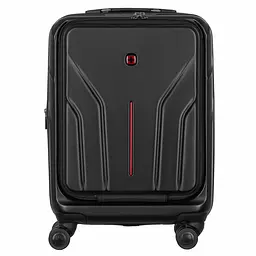 Wenger Валіза Wenger Amplix Hardside Carry-On, мала, з відсіком для н/б 16", полікарбонат, TSA, 4 колеса, розширення, USB, чорний - мініатюра 3